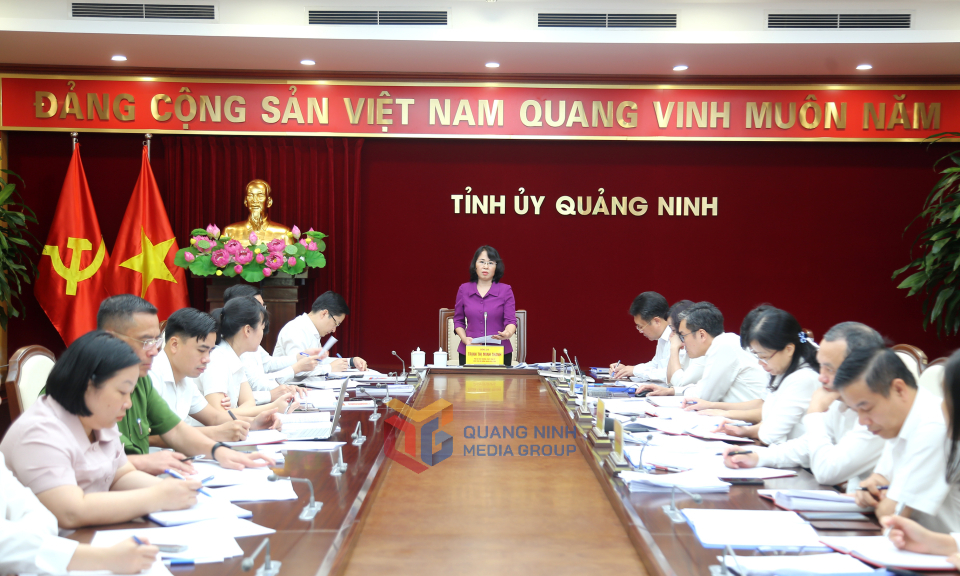 Thường trực Tỉnh ủy duyệt nội dung Đại hội đại biểu Đảng bộ phường Cẩm Phả lần thứ I, nhiệm kỳ 2025-2030