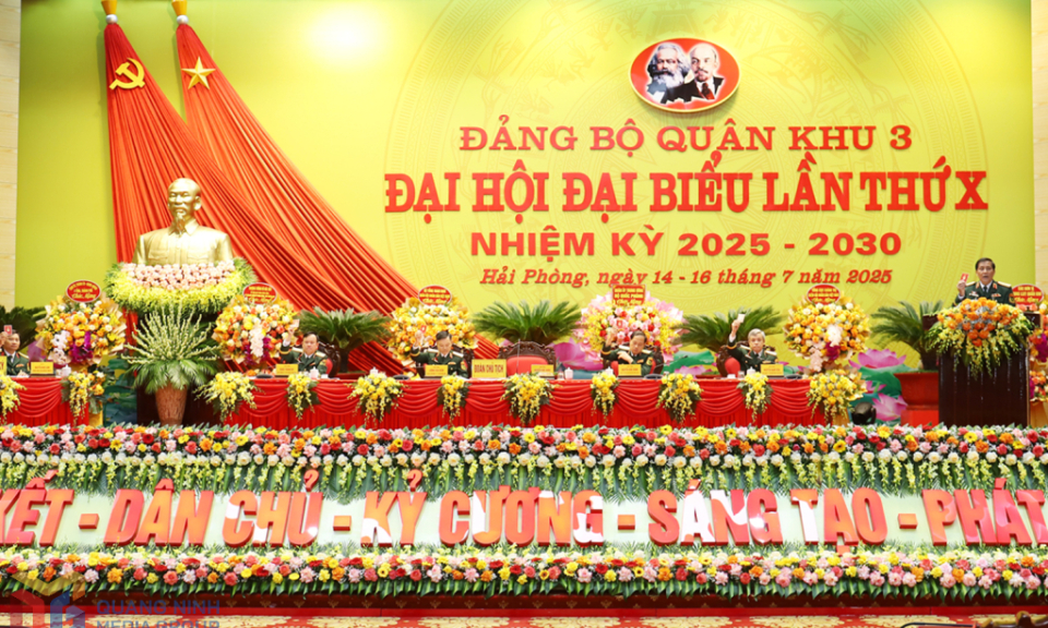 Đảng bộ Quân khu 3 khai mạc Đại hội đại biểu lần thứ X, nhiệm kỳ 2025-2030