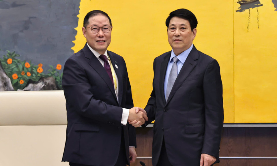 Chủ tịch nước Lương Cường tiếp Chủ tịch Hội đồng Tư vấn kinh doanh APEC 2025