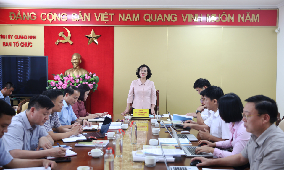 Duyệt nội dung đại hội các Đảng bộ Ba Chẽ, Lương Minh, Kỳ Thượng, Hà Tu, Việt Hưng