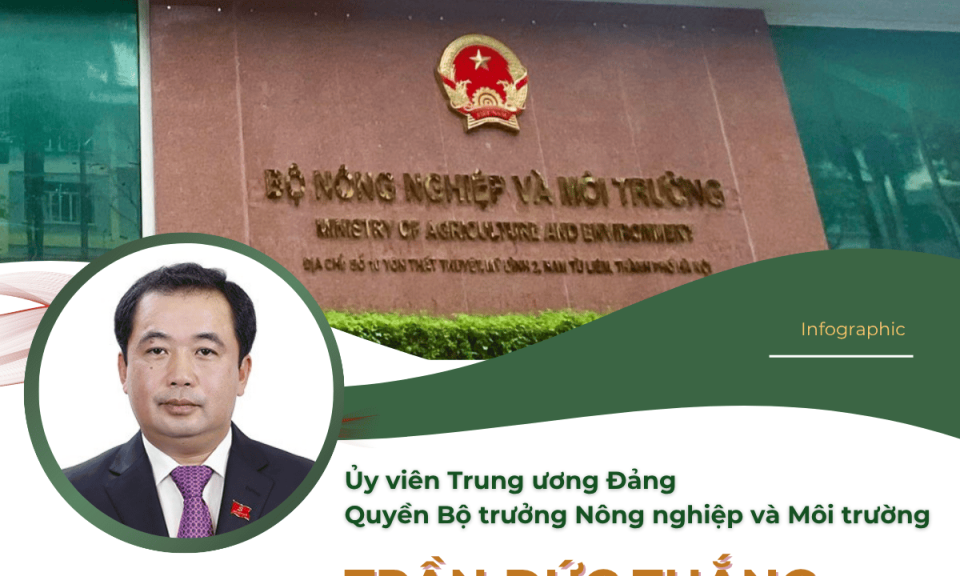 Tóm tắt tiểu sử quyền Bộ trưởng Nông nghiệp và Môi trường Trần Đức Thắng