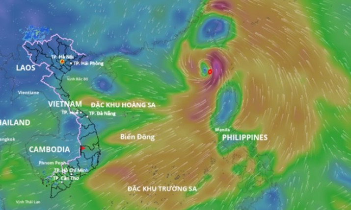 Bão Wipha đã tiến thẳng Biển Đông thành bão số 3, sắp mạnh lên liên tục