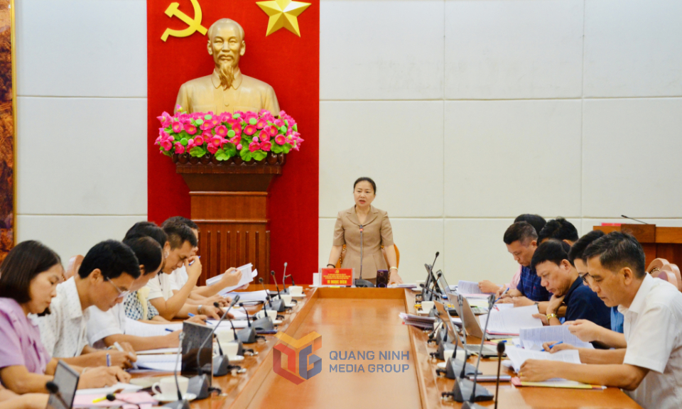 Phó Chủ tịch Thường trực HĐND tỉnh duyệt nội dung chuẩn bị Đại hội Đảng bộ phường Hà Lầm và Hoành Bồ