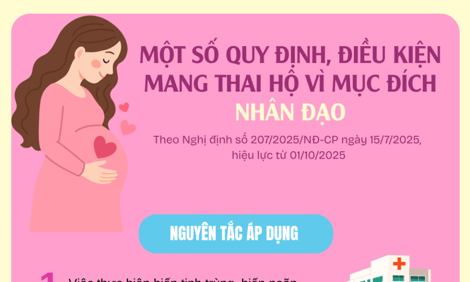 Một số quy định, điều kiện mang thai hộ vì mục đích nhân đạo