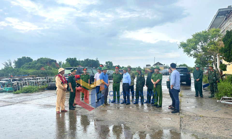 Chủ tịch UBND tỉnh Phạm Đức Ấn kiểm tra công tác chuẩn bị ứng phó với bão số 3, tháng 7-2025