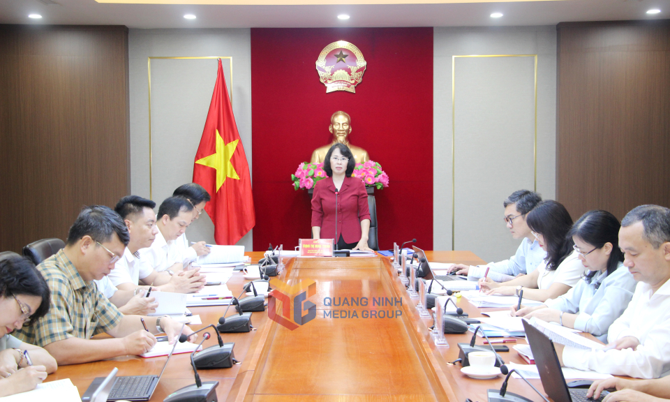 Thường trực Tỉnh ủy duyệt nội dung Đại hội Đảng bộ phường Mông Dương và xã Hải Hòa