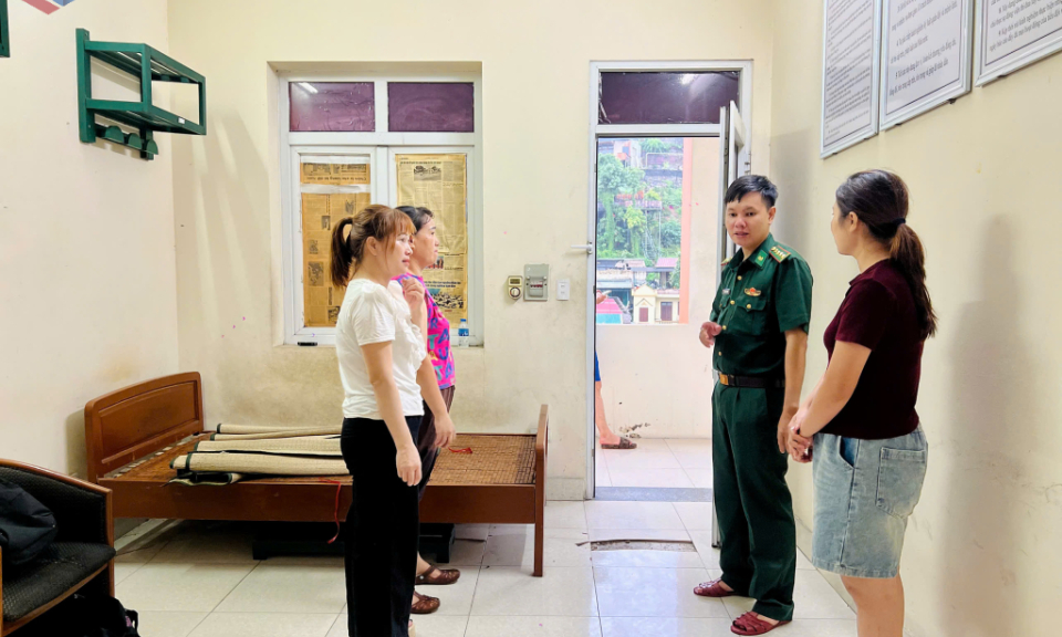 Bố trí chỗ trú bão an toàn, chu đáo cho người dân phải di dời khỏi khu vực nguy hiểm