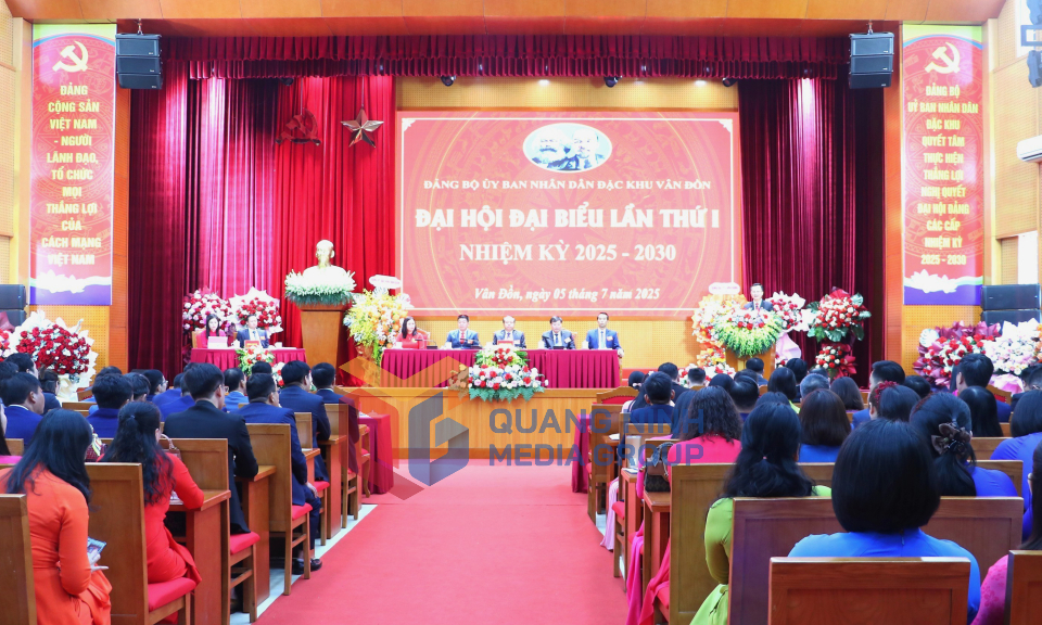 Đại hội Đảng bộ UBND Đặc khu Vân Đồn lần thứ I, nhiệm kỳ 2025 - 2030, tháng 7-2025