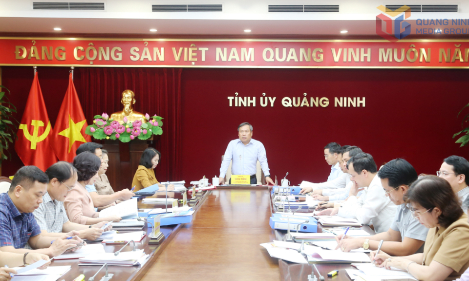 Ban Thường vụ Tỉnh ủy duyệt nội dung Đại hội các Đảng bộ trực thuộc tỉnh