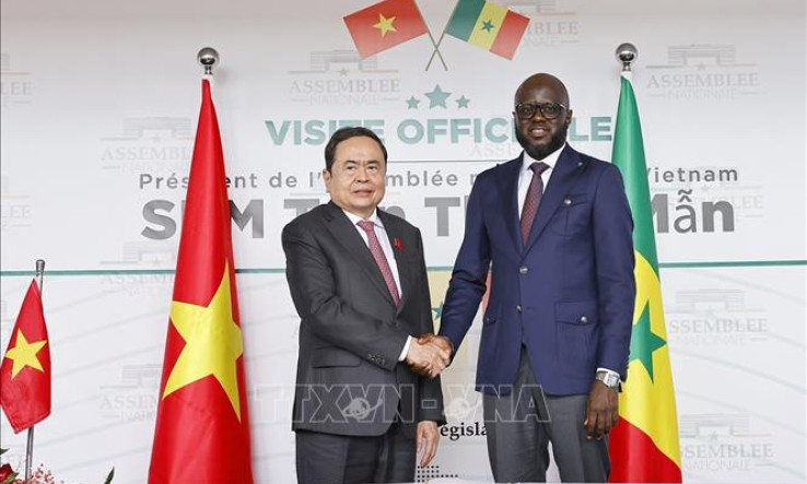 Chủ tịch Quốc hội Trần Thanh Mẫn hội đàm với Chủ tịch Quốc hội Senegal Malick Ndiaye
