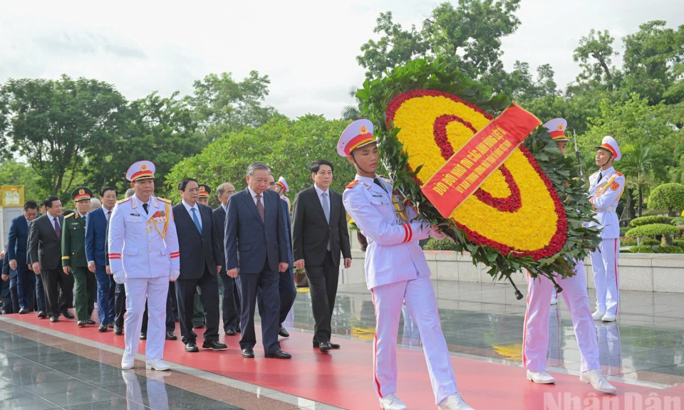 Lãnh đạo Đảng, Nhà nước vào Lăng viếng Chủ tịch Hồ Chí Minh