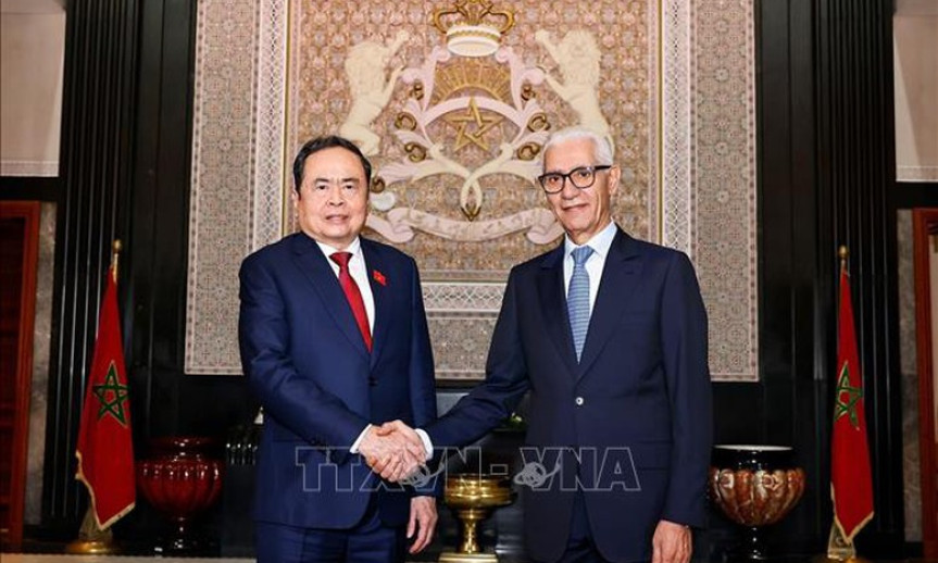 Chủ tịch Quốc hội Trần Thanh Mẫn hội đàm với Chủ tịch Hạ viện Morocco