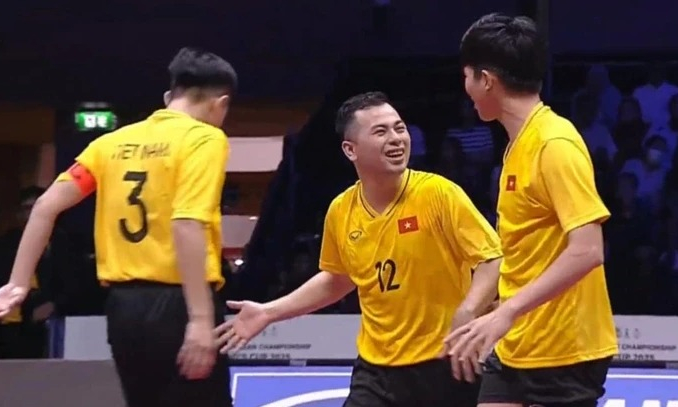 Cầu mây Việt Nam giành 2 HCB thế giới sau khi thắng Thái Lan