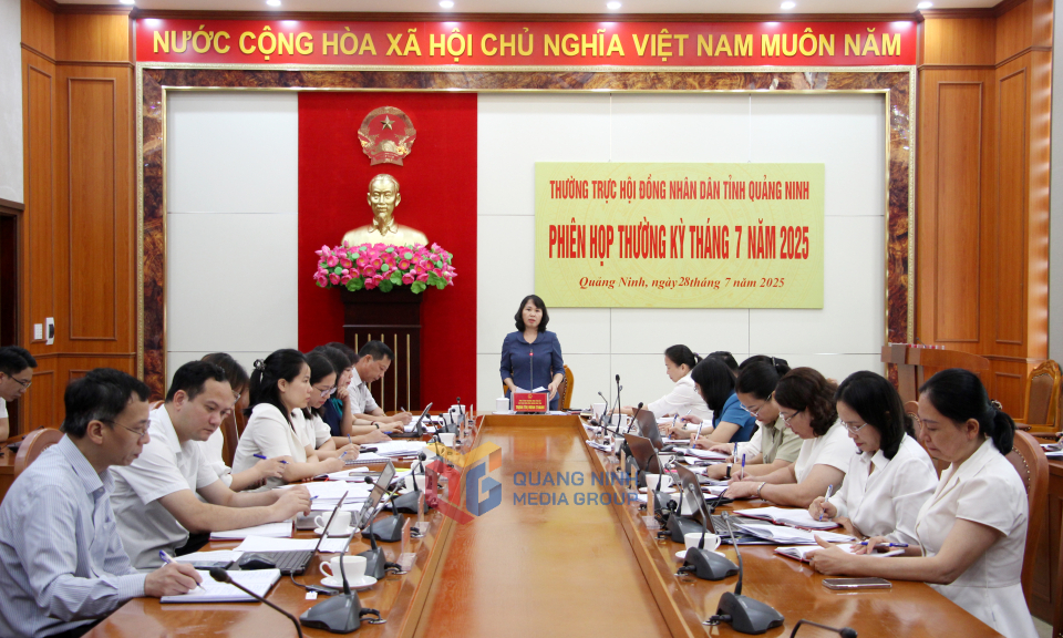 Thường trực HĐND tỉnh họp phiên thường kỳ tháng 7
