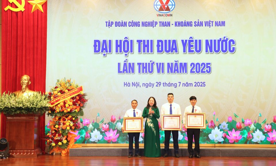 Phó Chủ tịch nước Võ Thị Ánh Xuân dự Đại hội Thi đua yêu nước TKV lần thứ VI