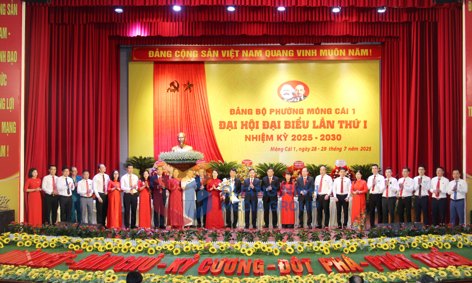 Đại hội đại biểu Đảng bộ phường Móng Cái 1 lần thứ I, nhiệm kỳ 2025 - 2030, tháng 7-2025
