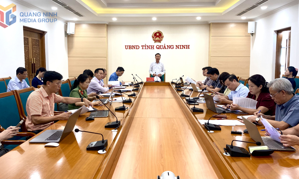 UBND tỉnh rà soát nội dung trình kỳ họp chuyên đề HĐND tỉnh