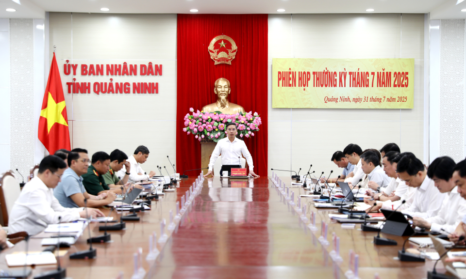UBND tỉnh họp thường kỳ tháng 7