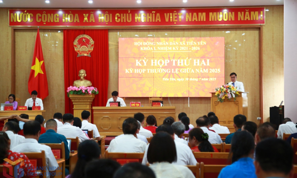 HĐND xã Tiên Yên tổ chức kỳ họp thứ 2, kỳ họp thường lệ giữa năm 2025