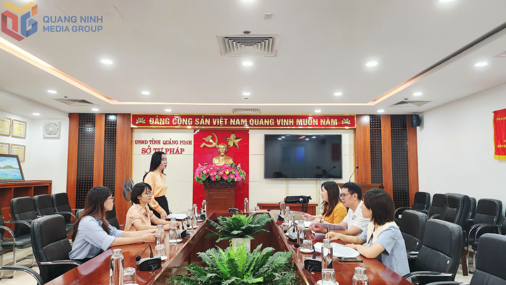 Phòng Văn bản và theo dõi thi hành pháp luật họp triển khai công việc theo kế hoạch Sở Tư pháp ban hành.