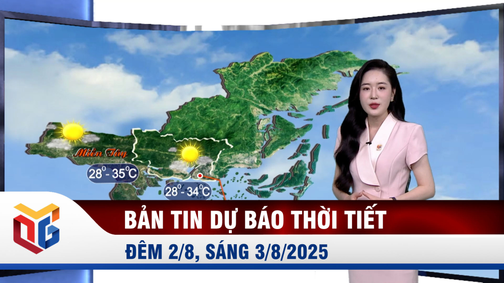 Bản tin dự báo thời tiết đêm 2/8, ngày 3/8/2025