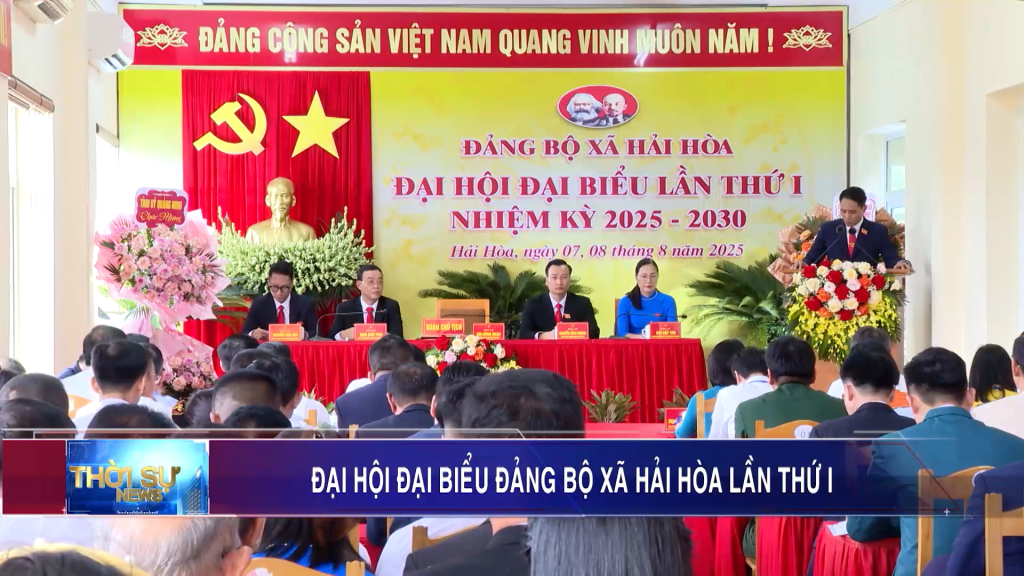 Đại hội đại biểu Đảng bộ xã Hải Hòa lần thứ I