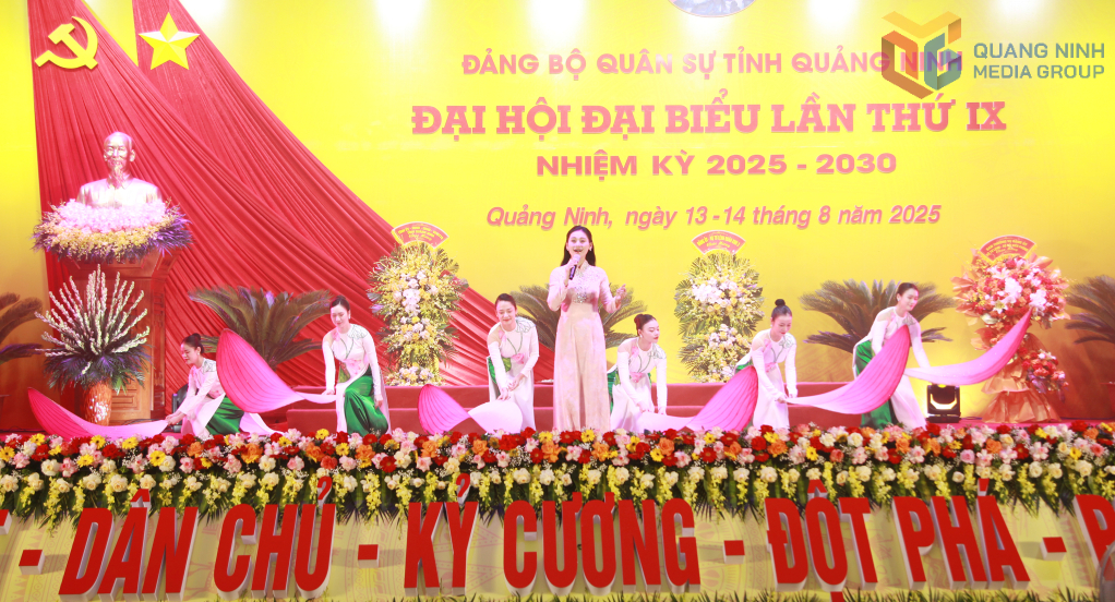 Chương trình văn nghệ chào mừng Đại hội đại biểu Đảng bộ Quân sự tỉnh lần thứ IX nhiệm kỳ 2025 – 2030.