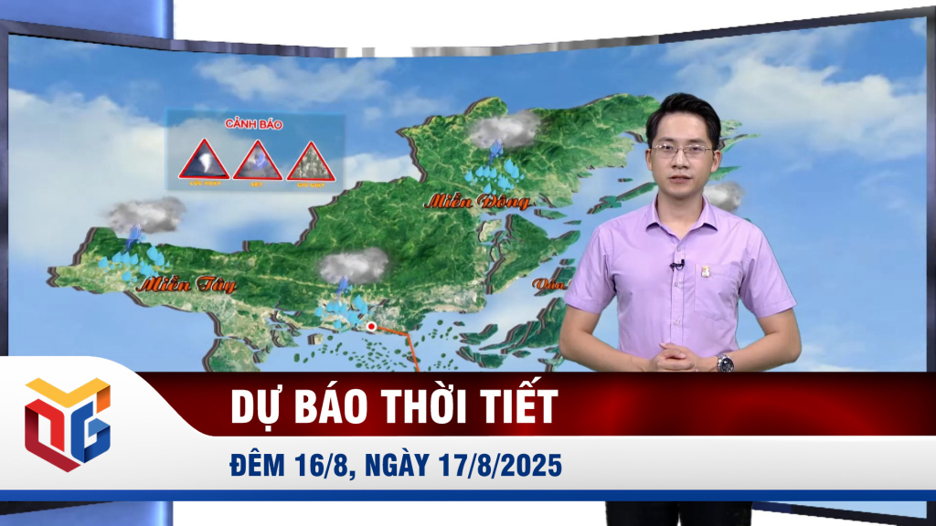 Dự báo thời tiết đêm 16, ngày 17/8/2025