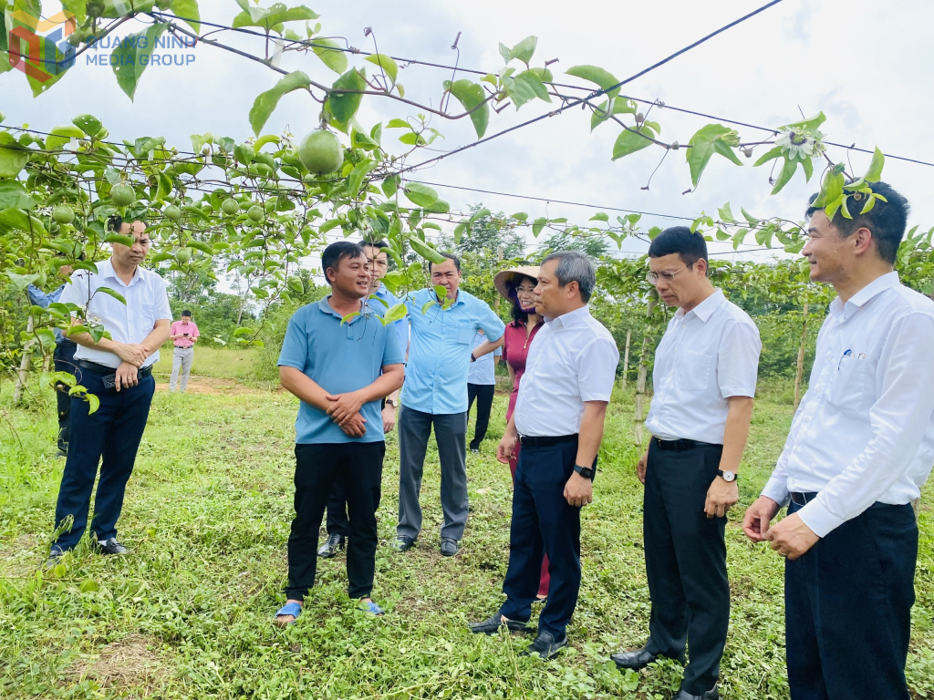 Đồng chí Vũ Đại Thắng, Ủy viên Trung ương Đảng, Bí thư Tỉnh ủy, Trưởng Đoàn ĐBQH tỉnh, kiểm tra tại xã Đầm Hà sau hơn 1 tháng vận hành chính quyền địa phương 2 cấp.