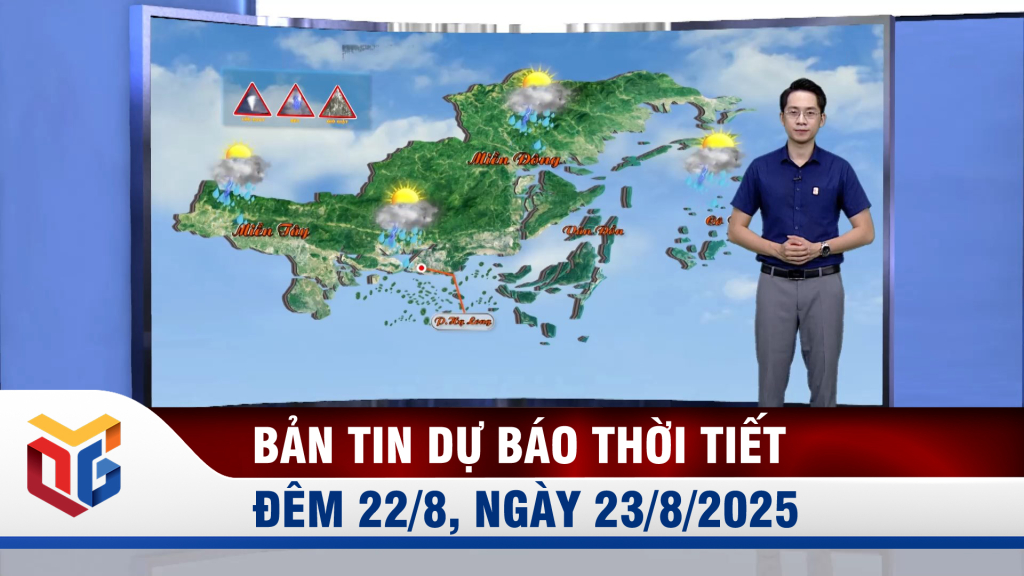 Dự báo thời tiết đêm 22, ngày 23/8/2025