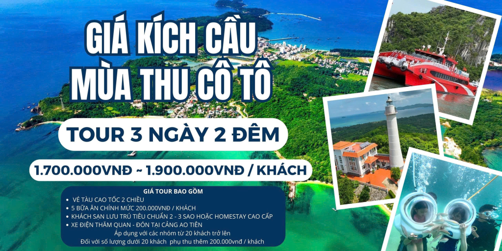 Chương trình kích cầu du lịch mùa thu 2025 của Cô Tô.