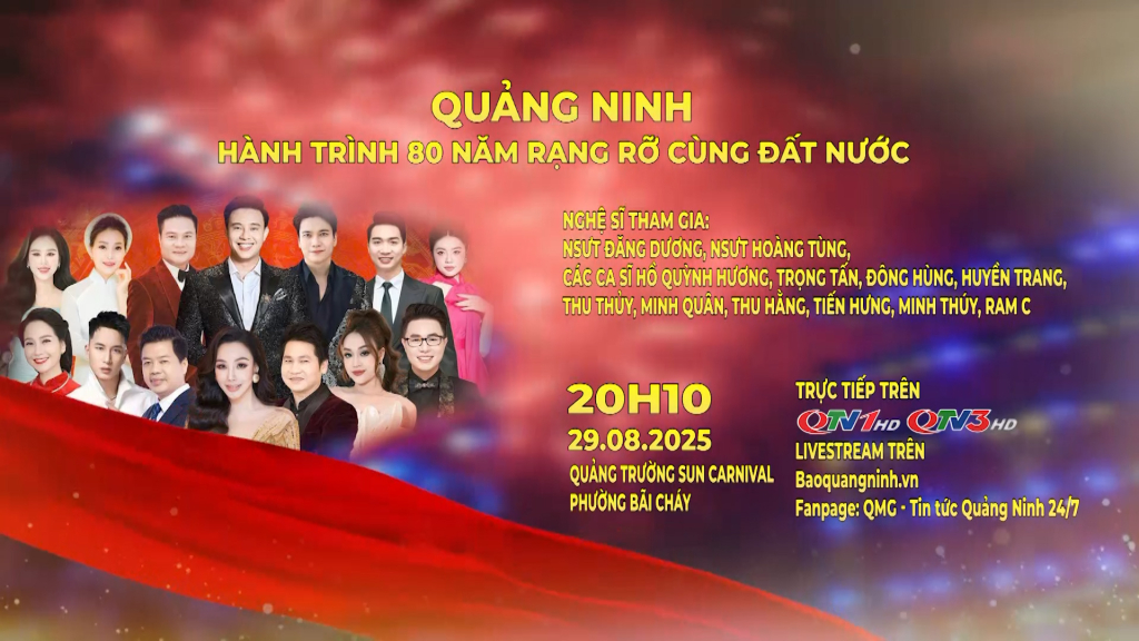 Đón xem Chương trình nghệ thuật đặc biệt “Quảng Ninh hành trình 80 năm rạng rỡ cùng đất nước”