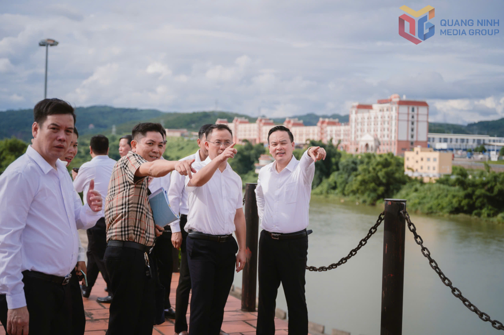 Cục Thương mại TP Phòng Thành Cảng (Trung Quốc) khảo sát tại khu vực Cảng ICD Thành Đạt, phường Móng Cái 3