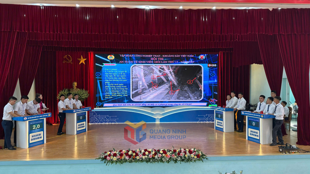 Các đội tham gia phần thi Khởi động.