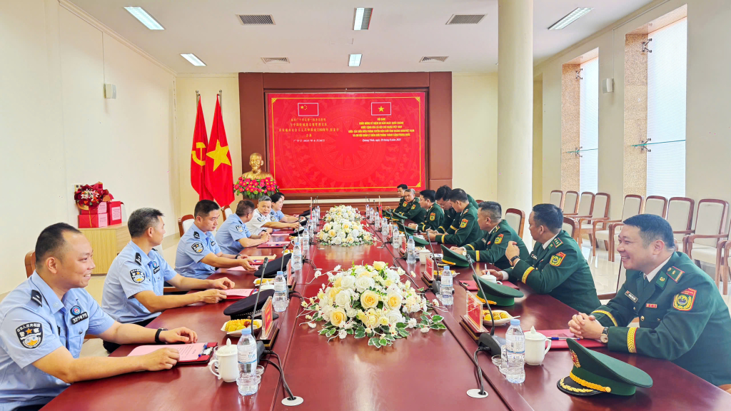 Quang cảnh buổi hội đàm.