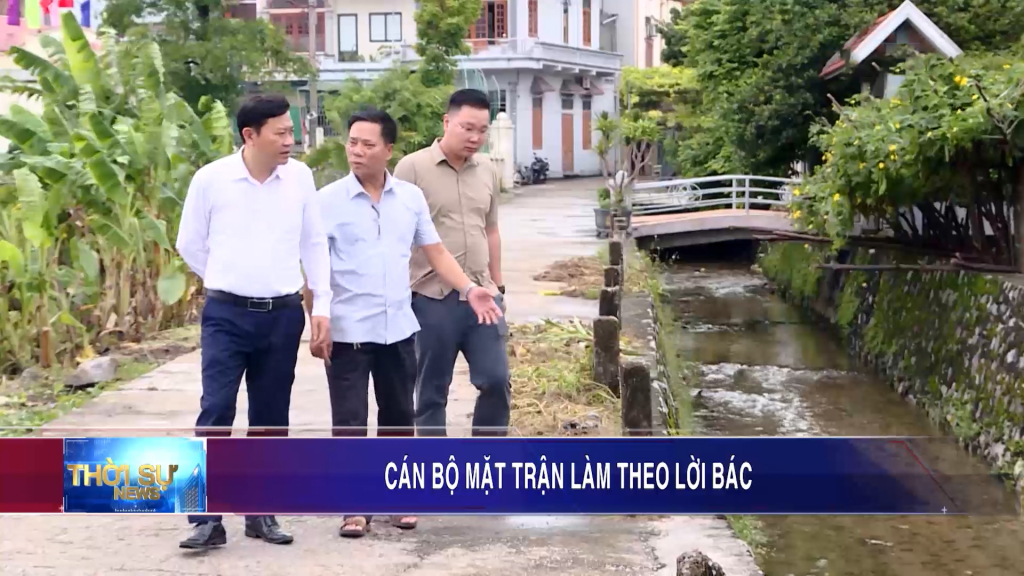 Cán bộ mặt trận làm theo lời Bác