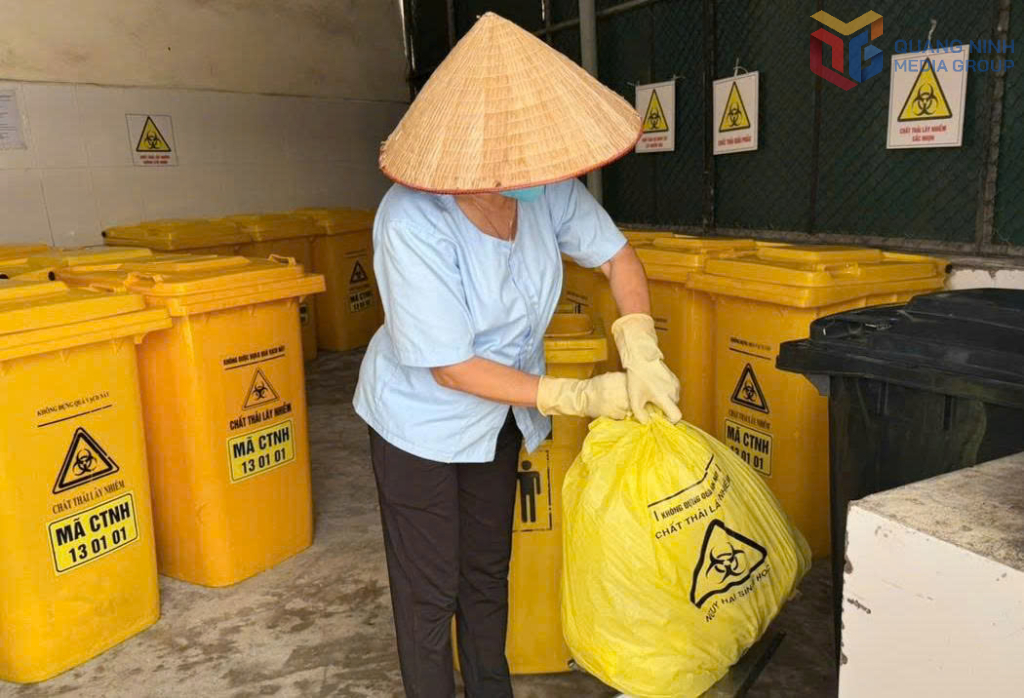 Kho lưu trữ chất thải Bệnh viện Đa khoa tỉnh.
