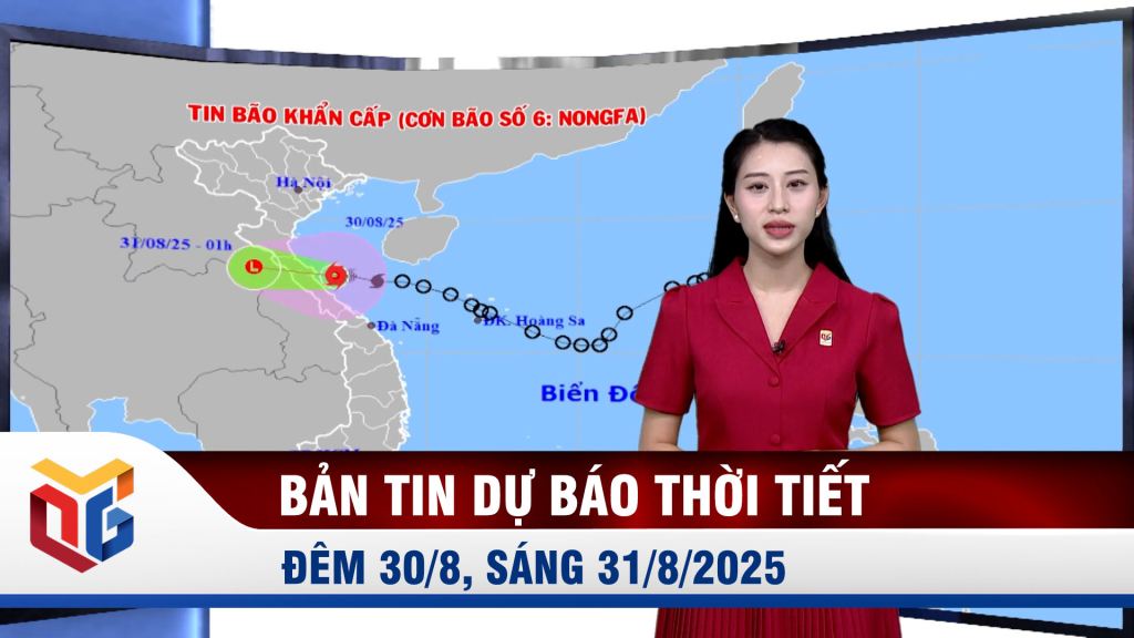 Dự báo thời tiết đêm 30/8, ngày 31/8/2025