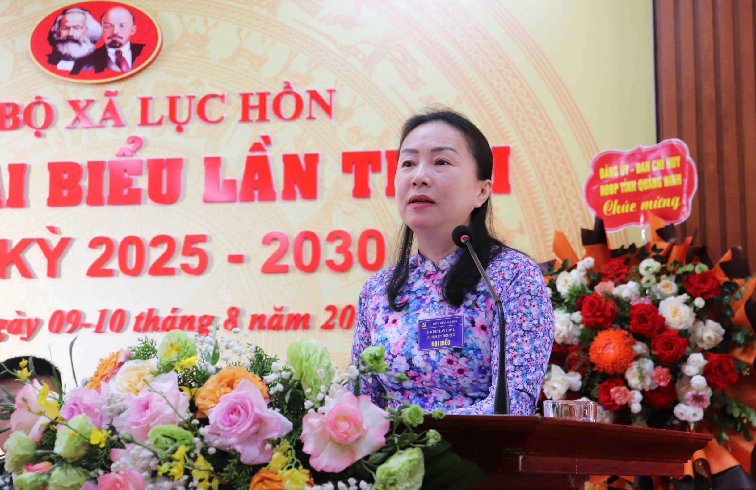 Đồng chí Vi Ngọc Bích, Ủy viên Ban Thường vụ Tỉnh uỷ, Phó Chủ tịch Thường trực HĐND tỉnh, phát biểu tại đại hội.