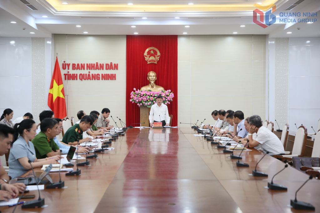 Ban Chỉ đạo Thi hành án dân sự tỉnh sơ kết hoạt động 6 tháng đầu năm 2025. Ảnh: Minh Hà