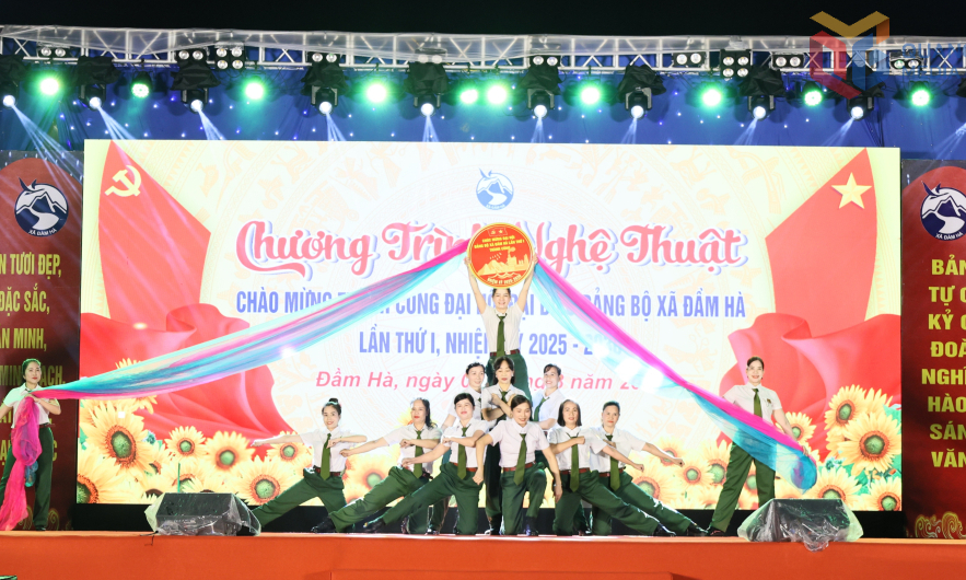 Đầm Hà: Chương trình nghệ thuật chào mừng thành công Đại hội đại biểu Đảng bộ xã lần thứ I, nhiệm kỳ 2025 – 2030
