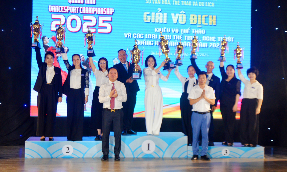 Giải Khiêu vũ thể thao tỉnh năm 2025 thu hút kỷ lục 1.800 VĐV tham dự