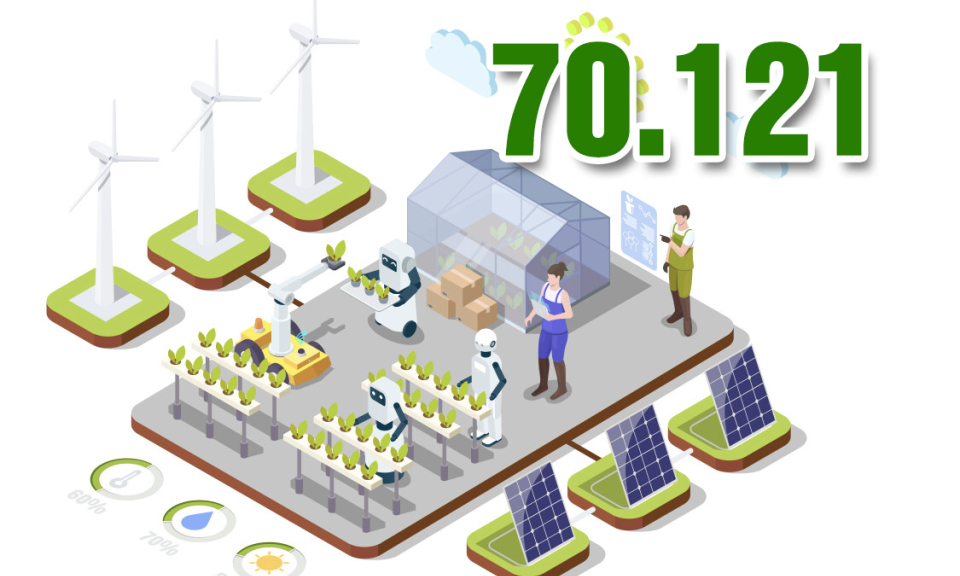 70.121 - là số hộ nông dân trên toàn tỉnh đã ký cam kết sản xuất, chế biến tiêu thụ nông sản an toàn