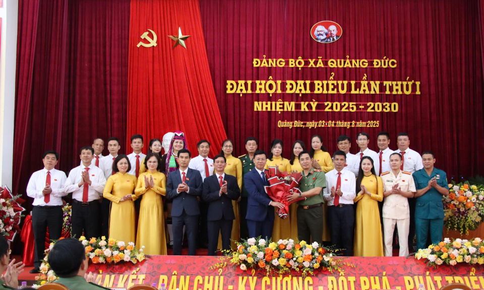 Đại hội đại biểu lần thứ I xã Quảng Đức, nhiệm kỳ 2025-2030