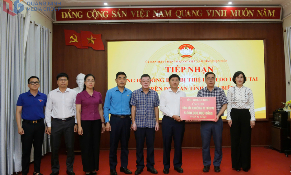 Tỉnh Quảng Ninh hỗ trợ 8 tỷ đồng cho hai tỉnh Điện Biên và Sơn La 