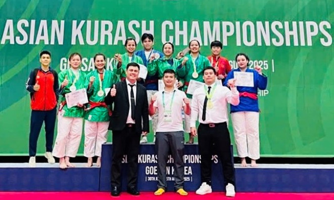 Đội tuyển kurash Việt Nam đứng thứ nhì Giải vô địch châu Á 2025