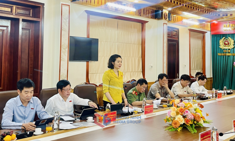 Đoàn khảo sát Ủy ban Pháp luật và Tư pháp của Quốc hội làm việc tại Trại giam Quảng Ninh 