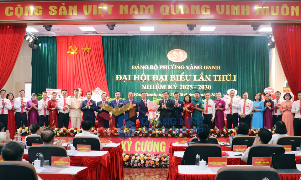 Đại hội đại biểu Đảng bộ phường Vàng Danh lần thứ I, tháng 8-2025