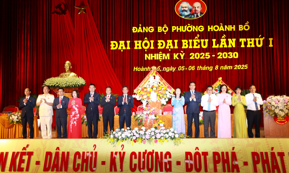 Đại hội đại biểu Đảng bộ phường Hoành Bồ lần thứ I, nhiệm kỳ 2025-2030