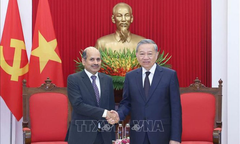 Tổng Bí thư Tô Lâm tiếp Đại sứ Ấn Độ